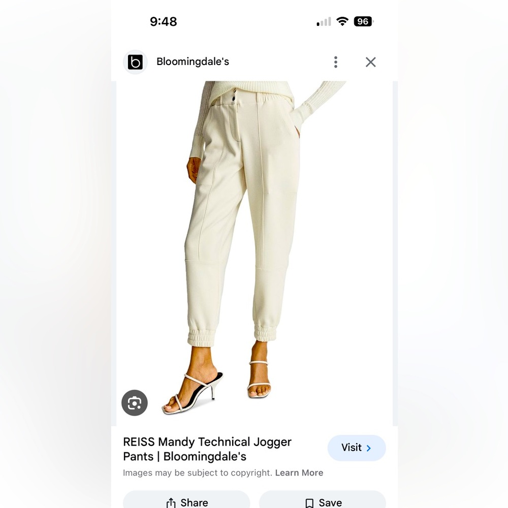Reiss dress jogger pants size 10 like new. Purchased from Bloomies.